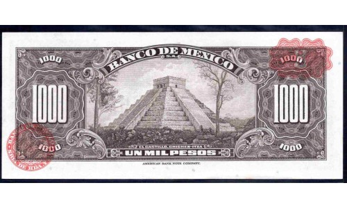 Мексика 1000 песо 1971 (MEXICO 1000 Pesos 1971) P 52о : UNC