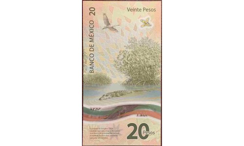 Мексика 20 песо 2021 (Mexico 20 pesos 2021) P NEW : UNC