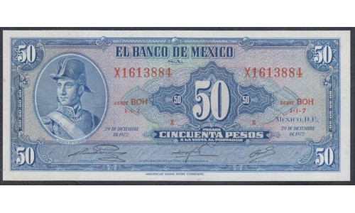 Мексика 50 песо 1972 (MEXICO 50 Pesos 1972) P 49u : UNC