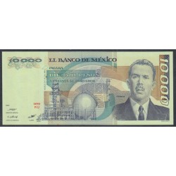 Мексика 10000 песо 1985 серия KU (MEXICO 10000 Pesos 1985 series KU) P 89: UNC