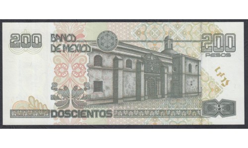 Мексика 200 песо 1998 серия Y (MEXICO 200 Pesos 1998 series Y) P 109c: UNC
