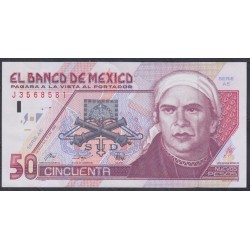 Мексика 50 песо 1992 серия AE (MEXICO 50 Pesos 1992 series AE) P 101 : UNC