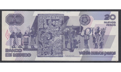 Мексика 20 песо 1992 года, серия E (MEXICO 20 Pesos 1992, Series E) P 96: UNC