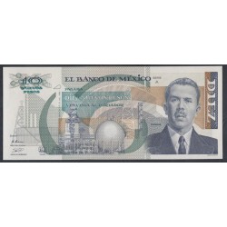 Мексика 10 песо 1992 серия А (MEXICO 10 Pesos 1992 series A) P 95: UNC