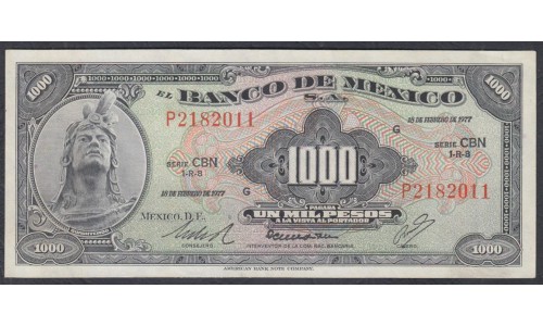 Мексика 1000 песо 1977 (MEXICO 1000 Pesos 1977) P 52t(3) : aUNC