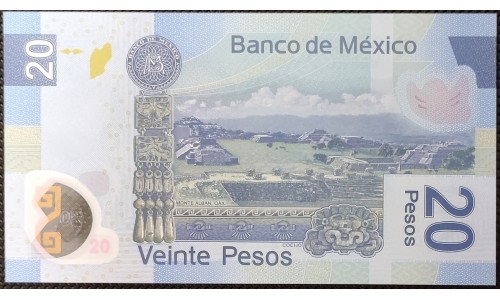 Мексика 20 песо 2010 (MEXICO 20 Pesos 2010) P 122m : UNC
