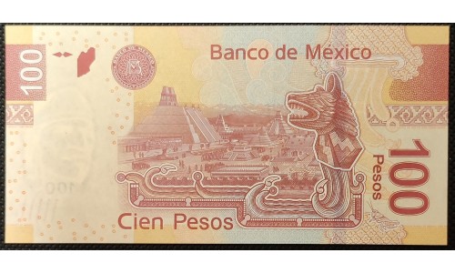 Мексика 100 песо 2008 (MEXICO 100 Pesos 2008) P 124a : UNC