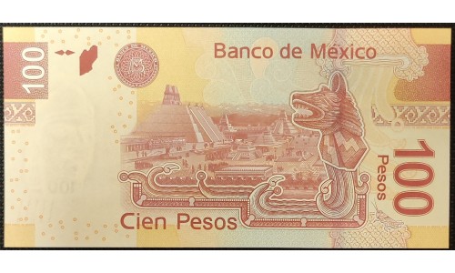 Мексика 100 песо 2009 (MEXICO 100 Pesos 2009) P 124e : UNC