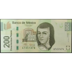 Мексика 200 песо 2007 (MEXICO 200 Pesos 2007) P 125a : UNC