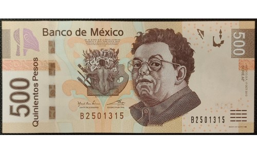 Мексика 500 песо 2013 (MEXICO 500 Pesos 2013) P 126af : UNC