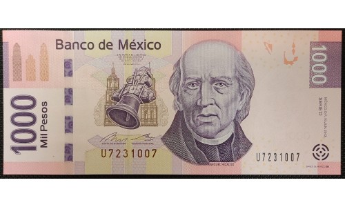 Мексика 1000 песо 2013 (MEXICO 1000 Pesos 2013) P 127d : UNC
