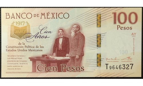 Мексика 100 песо 2016 (MEXICO 100 Pesos 2016) P 130d : UNC