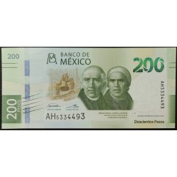 Мексика 200 песо 2018 (MEXICO 200 Pesos 2018) P NEW : UNC