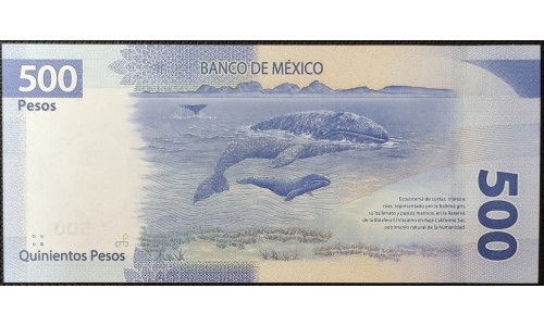 Мексика 500 песо 2017 (MEXICO 500 Pesos 2017) P NEW : UNC