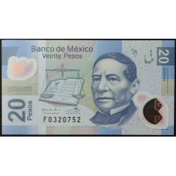 Мексика 20 песо 2016 (MEXICO 20 Pesos 2016) P 122aa : UNC