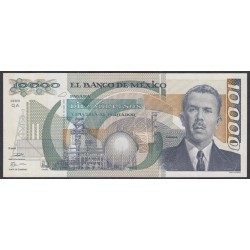 Мексика 10000 песо 1991 серия QA (MEXICO 10000 Pesos 1991 series QA) P 90d : UNC