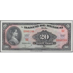 Мексика 20 песо 1970 (MEXICO 20 Pesos 1970) P 54p : UNC