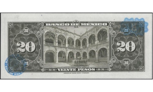 Мексика 20 песо 1970 (MEXICO 20 Pesos 1970) P 54p: UNC