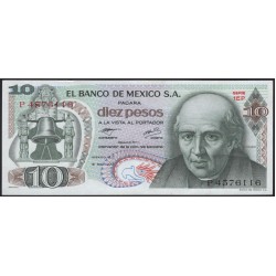 Мексика 10 песо 1977 (MEXICO 10 Pesos 1977) P 63i(1) : UNC-