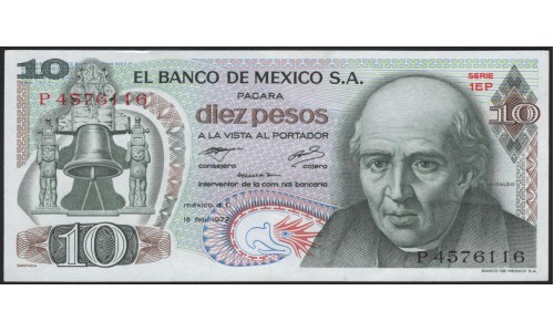 Мексика 10 песо 1977 (MEXICO 10 Pesos 1977) P 63i(1) : UNC-