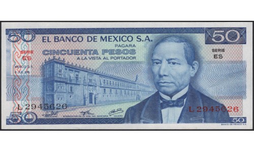 Мексика 50 песо 1976 (MEXICO 50 Pesos 1976) P 65b : UNC