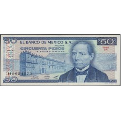 Мексика 50 песо 1981 серия JR (MEXICO 50 Pesos 1981 series JR) P 73 : UNC