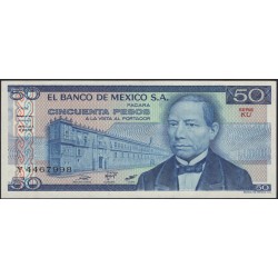 Мексика 50 песо 1981 серия KU (MEXICO 50 Pesos 1981 series KU) P 73 : UNC