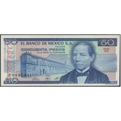 Мексика 50 песо 1981 серия KZ (MEXICO 50 Pesos 1981 series KZ) P 73 : UNC