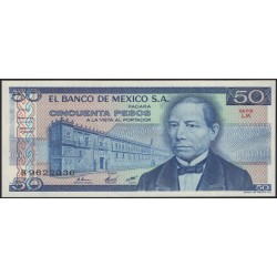 Мексика 50 песо 1981 серия LK (MEXICO 50 Pesos 1981 series LK) P 73 : UNC