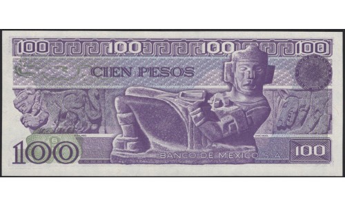 Мексика 100 песо 1982 серия VD (MEXICO 100 Pesos 1982 series VD) P 74c : UNC