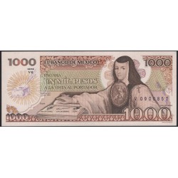 Мексика 1000 песо 1985 серия YE (MEXICO 1000 Pesos 1985 series YE) P 85 : UNC