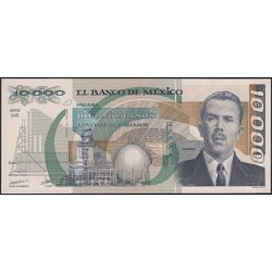 Мексика 10000 песо 1988 серия NE (MEXICO 10000 Pesos 1988 series NE) P 90b : UNC