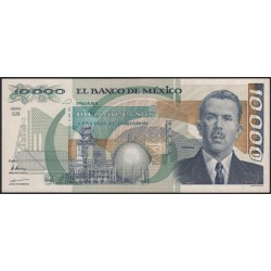 Мексика 10000 песо 1991 серия QB (MEXICO 10000 Pesos 1991 series QB) P 90d : UNC