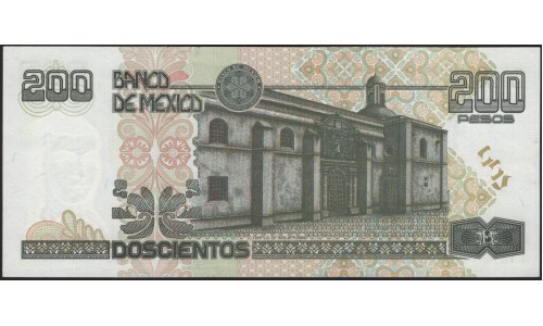 Мексика 200 песо 1995 серия B (MEXICO 200 Pesos 1995 series B) P 109а : UNC