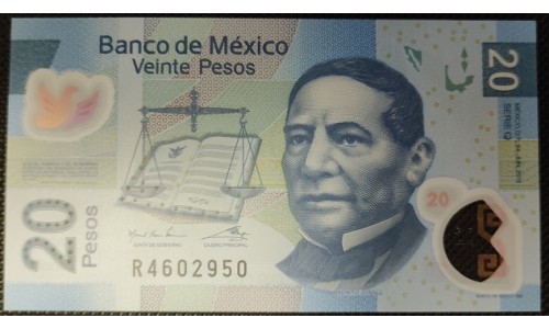 Мексика 20 песо 2011 (MEXICO 20 Pesos 2011) P 122q : UNC