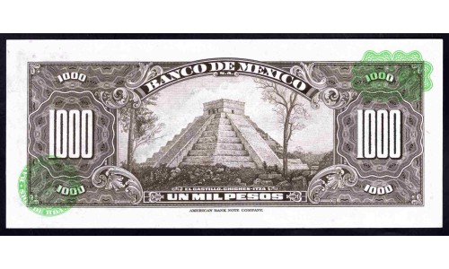 Мексика 1000 песо 1977 (MEXICO 1000 Pesos 1977) P 52t(2) : UNC
