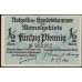 Литва 50 пфенниг 1922 (Мемель) (LITHUANIA 50 pfening 1922(Memel)) P 1 : UNC