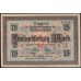 Литва 75 марок 1922 (Мемель) (LITHUANIA 75 Mark 1922 (Memel)) P 8 : UNC