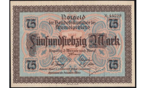 Литва, набор из 9ти банкнот 1922 (Мемель) (LITHUANIA, 9 banknotes set 1922 (Memel)) : UNC-/UNC