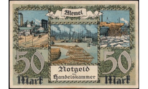 Литва, набор из 9ти банкнот 1922 (Мемель) (LITHUANIA, 9 banknotes set 1922 (Memel)) : UNC-/UNC