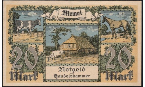 Литва, набор из 9ти банкнот 1922 (Мемель) (LITHUANIA, 9 banknotes set 1922 (Memel)) : UNC-/UNC