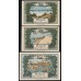 Литва, набор из 9ти банкнот 1922 (Мемель) (LITHUANIA, 9 banknotes set 1922 (Memel)) : UNC-/UNC
