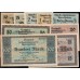 Литва, набор из 9ти банкнот 1922 (Мемель) (LITHUANIA, 9 banknotes set 1922 (Memel)) : UNC-/UNC