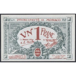 Монако 1 франк 1920 года, серия A (MONACO 1 Franc 1920) P 5: UNC