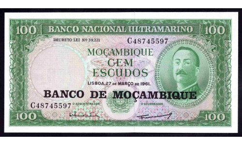 Мозамбик 100 эскудо 1961 (1976) (MOZAMBIQUE 100 Escudos 1961 (1976)) P 117a : UNC