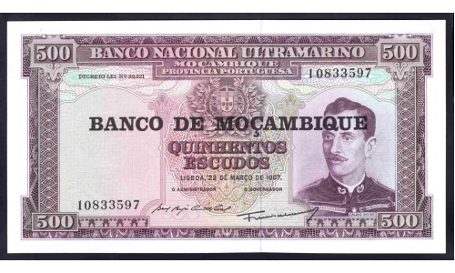 Мозамбик 500 эскудо 1967 (1976) (MOZAMBIQUE 500 Escudos 1967 (1976)) P 118a : UNC