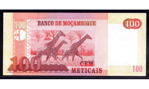 Мозамбик 100 метикалей 2006 (MOZAMBIQUE 100 Meticais 2006) P 145а : UNC