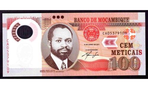 Мозамбик 100 метикалей 2011 (MOZAMBIQUE 100 Meticais 2011) P 151а : UNC