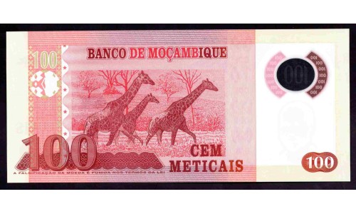 Мозамбик 100 метикалей 2011 (MOZAMBIQUE 100 Meticais 2011) P 151а : UNC