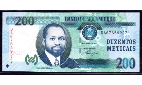 Мозамбик 200 метикалей 2011 (MOZAMBIQUE 200 Meticais 2011) P 152а : UNC